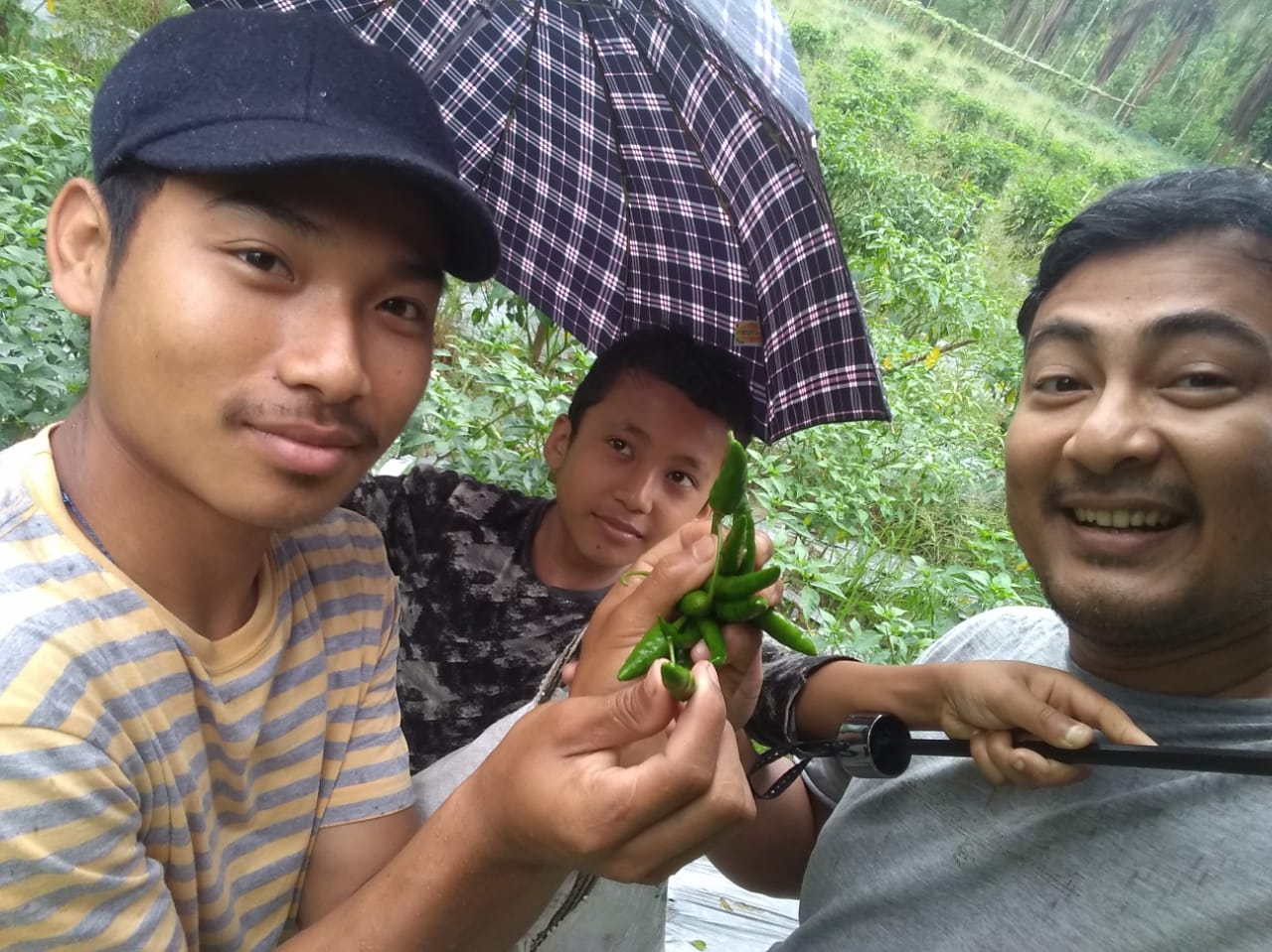 Actor and filmmaker Kenny Deori Basumatary (right) has been visiting his native village in Udalguri, where he finds nature and recreation.